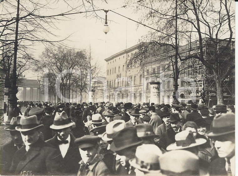1920 KAPP PUTSCH REVOLUTION  Berlin Unter den Linden*REAL PHOTO cm 16x12