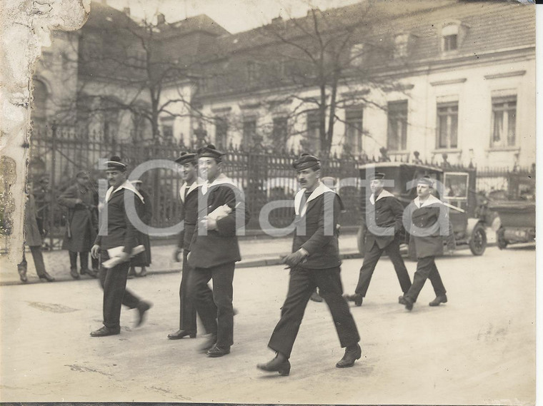 1920 KAPP PUTSCH REVOLUTION  Berlin Französische matrosen  *REAL PHOTO cm 16x12