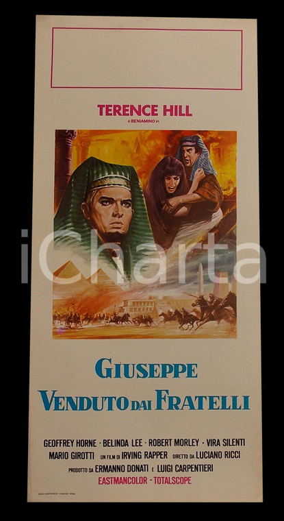 1961 GIUSEPPE VENDUTO DAI FRATELLI Terence HILL Geoffrey HORNE *Manifesto 32x70
