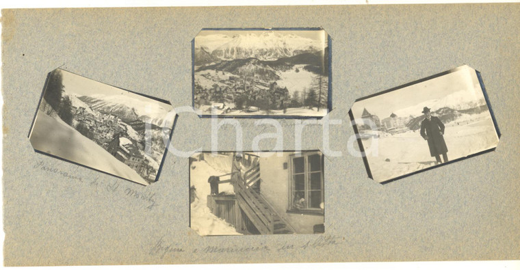 1913 SAINT MORITZ  (SVIZZERA) Panorami - Famiglia in vacanza - Lotto 4 foto