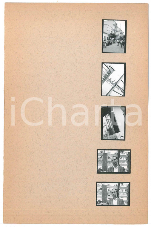 1955 GABICCE  MARE Pensione Ambra e friggitoria - 5 provini fotografici 16x25 cm