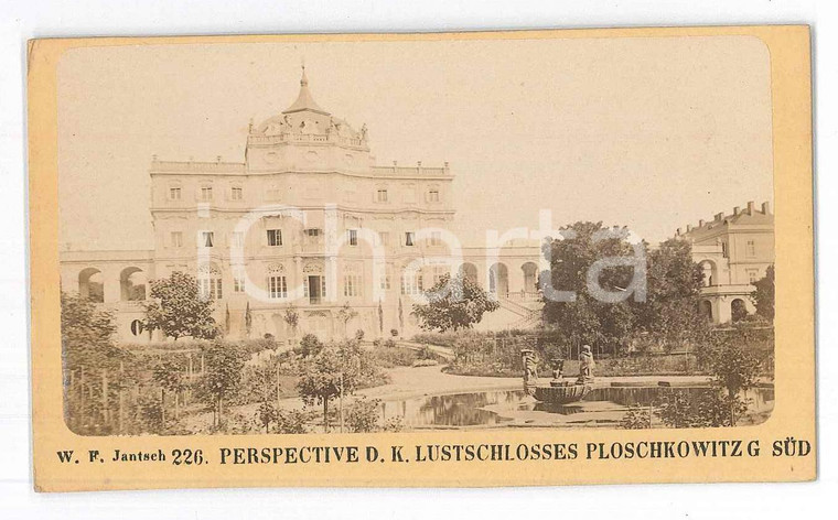 1870 PLOSKOVICE (CZECH REPUBLIC) Castle - South side  - Photo JANTSCH 10x6 cm