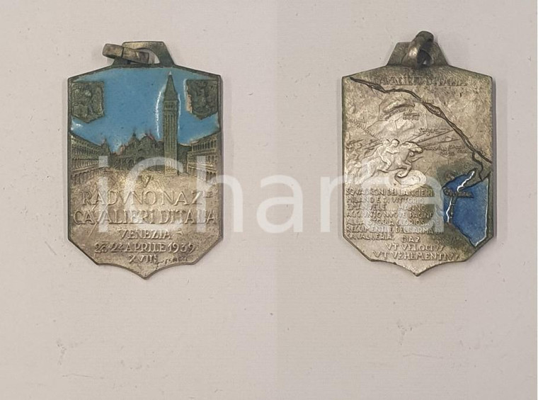 1939 VENEZIA - V Raduno Nazionale Cavalieri d'Italia - Medaglia 2x4 cm