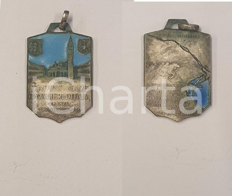 1939 VENEZIA - V Raduno Nazionale Cavalieri d'Italia - Medaglia 2x4 cm (6)