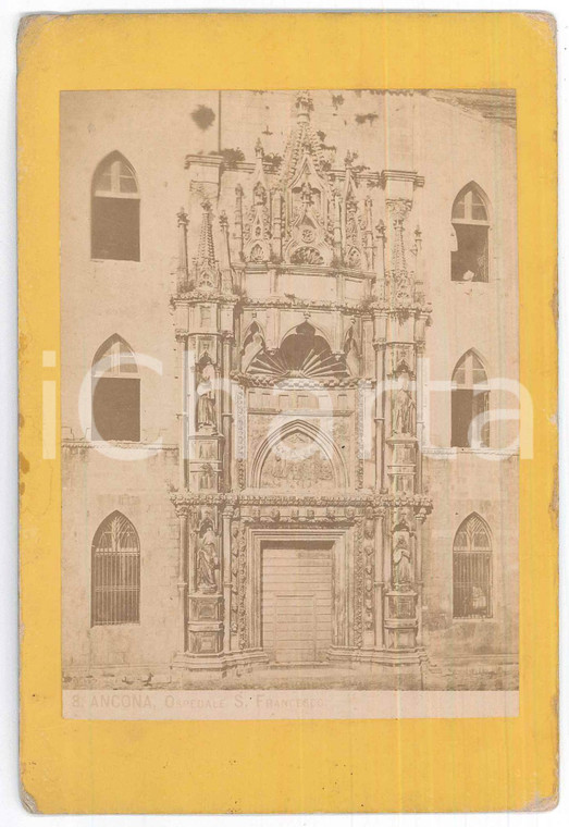 1900 ca ANCONA Chiesa di S. FRANCESCO ALLE SCALE - Facciata *Foto 11x17 cm