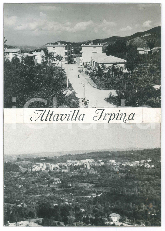 1960 ca ALTAVILLA IRPINA (AV) Vedute *Bozzetto cartolina 15x21 cm