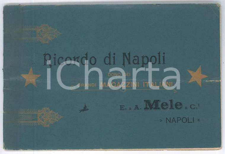 1910 ca Ricordo di NAPOLI - Album ILLUSTRATO Grandi Magazzini MELE