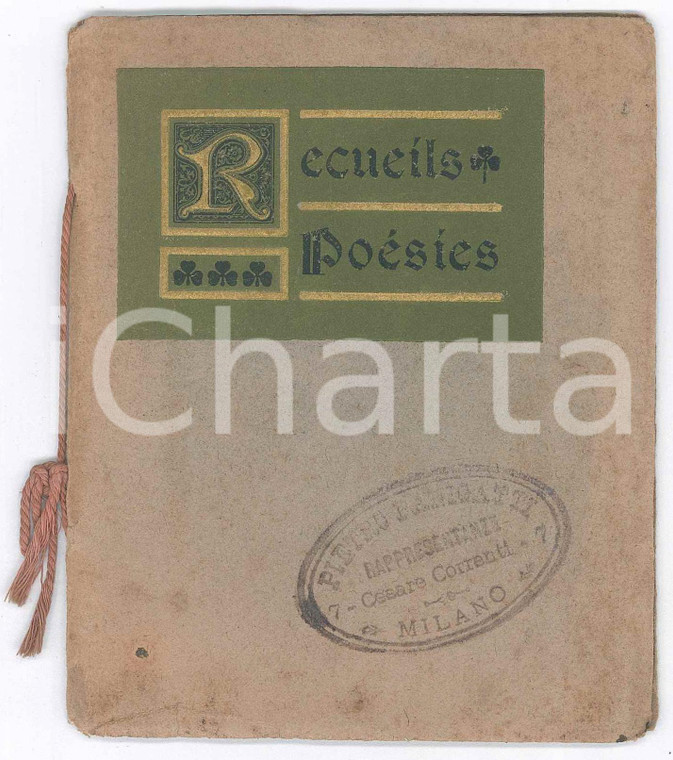 1910 ca REIMS Maison CHAMPAGNE BINET - Recueils Poésies *32 p.