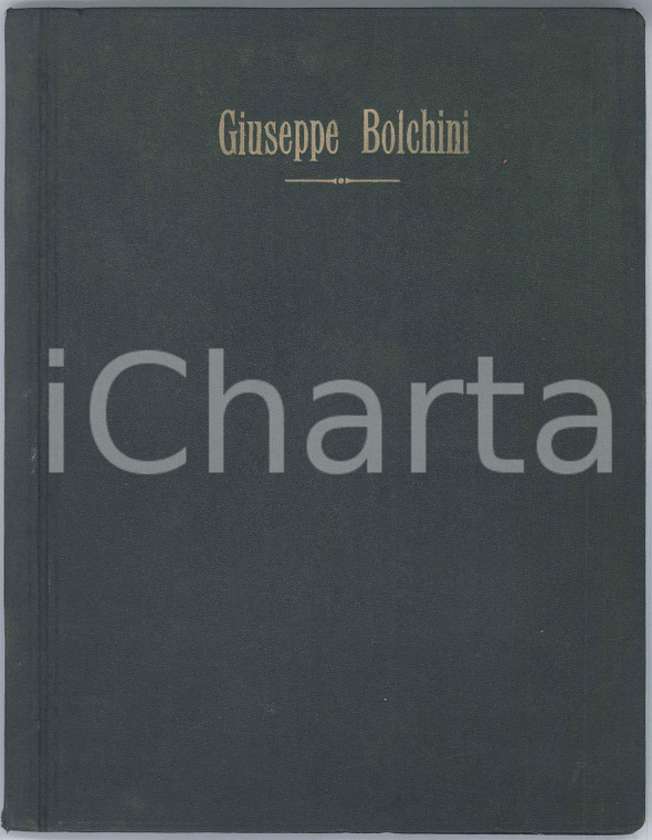 1931 Università MILANO - Giuseppe BOLCHINI Tesi laurea - Dazione in pagamento