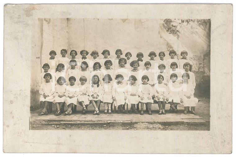 1915 ca BOLOGNA Classe elementare femminile - Ritratto *Foto GRAZIANI 18x12 cm