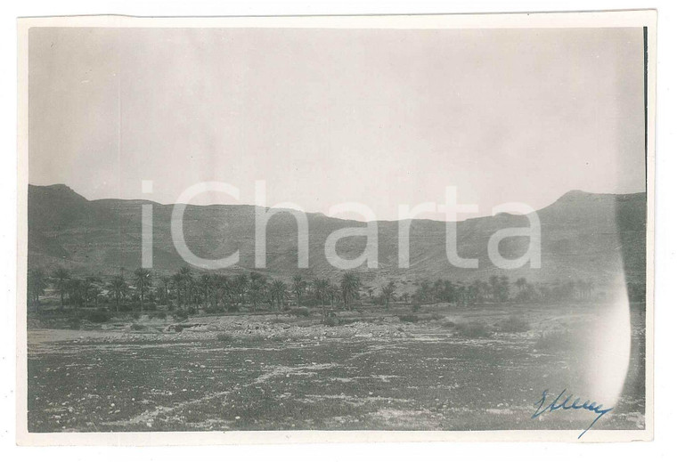 1927 LIBIA ITALIANA - Verso il Gebel di GARIAN - Veduta - Foto 14x10 cm