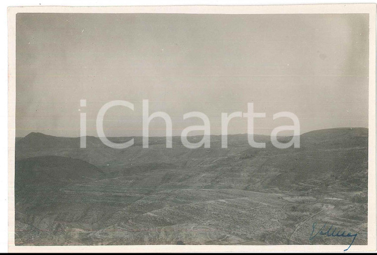 1927 LIBIA ITALIANA - GARIAN - Veduta dal castello - Foto 14x10 cm