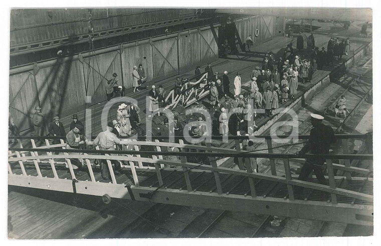 1920 ca GERMANY - NORTH SEA - Ship leaving - Preparation *Photo 14x9 cm (2)