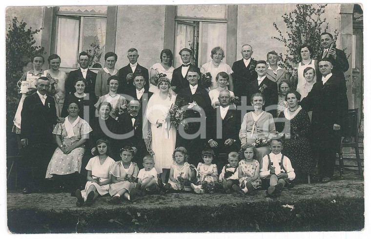 1932 HERMANNSDORF (D) Matrimonio - Ritratto di famiglia *Foto 14x9 cm