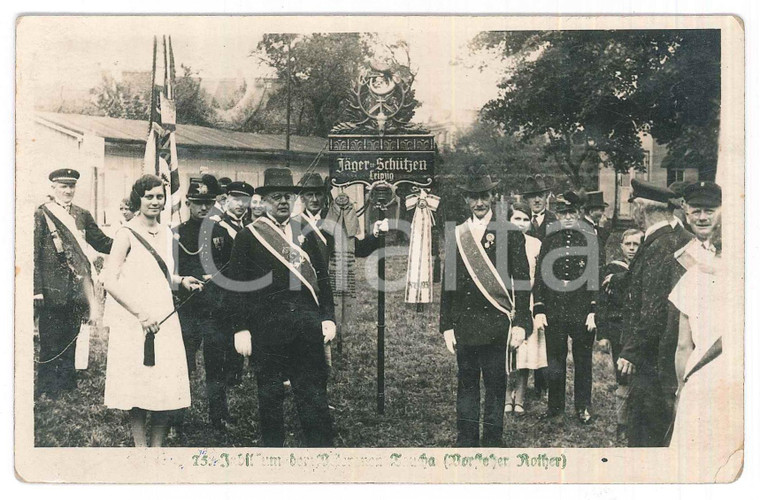 1930 ca TAUCHA (SASSONIA) 75° Anniversario dei veterani *Foto 14x9 cm