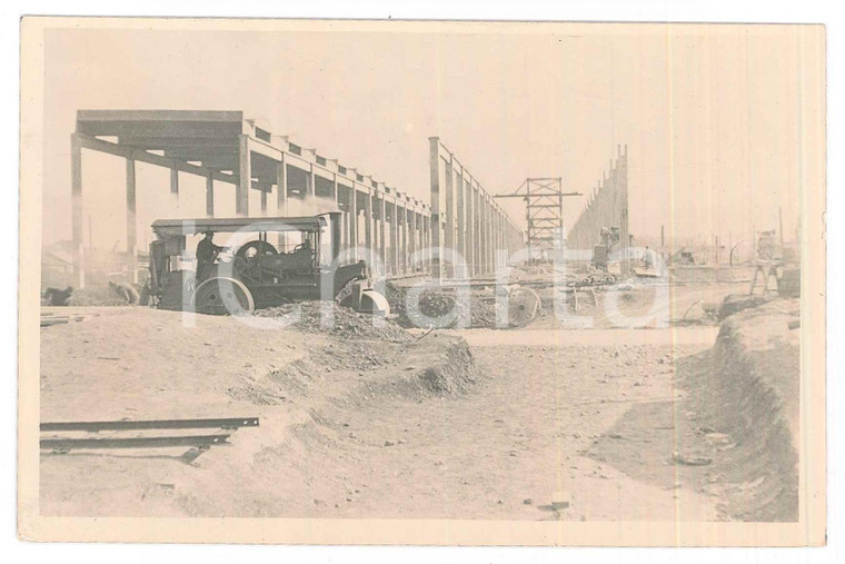 1930 ca GERMANIA Cantiere edile in attività - Foto VINTAGE14x9 cm