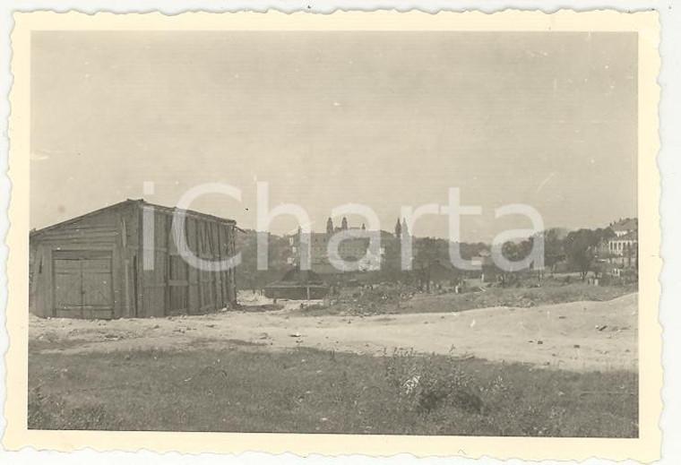 1940ca WW2 MINSK Devastazioni di guerra REAL PHOTO cm 9X6