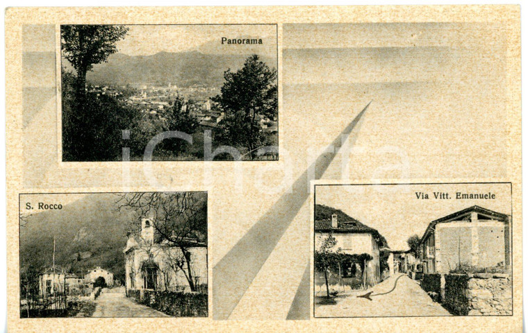 1938 CUVEGLIO Frazione di VERGOBBIO (VA) Vedutine del paese *Cartolina VINTAGE
