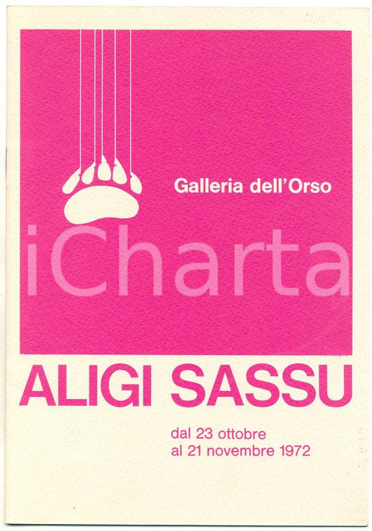 1972 Aligi SASSU I "caffè" - Opere dal 1932 al 1972 *Catalogo della mostra