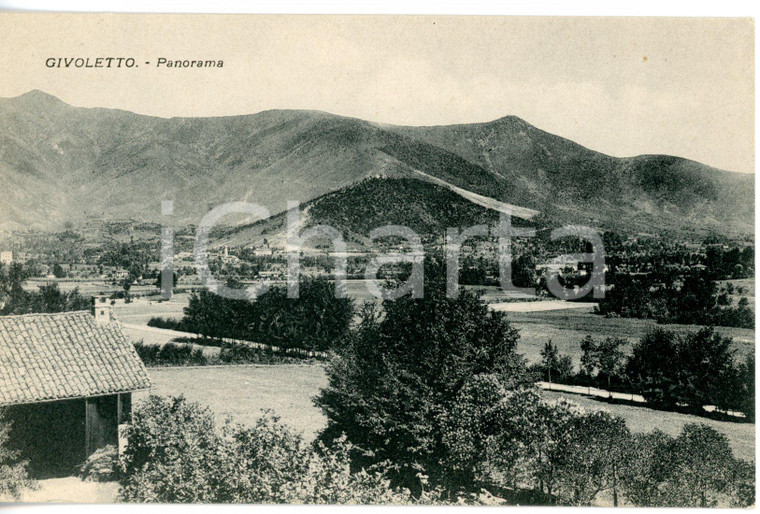 1930 ca GIVOLETTO (TO) Veduta panoramica tra le montagne *Cartolina FP NV