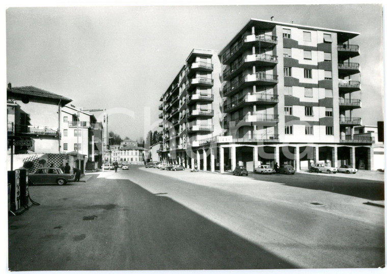 1960 ca PONZONE (AL) Viale con condominio SANTA MARIA *Cartolina VINTAGE FG NV