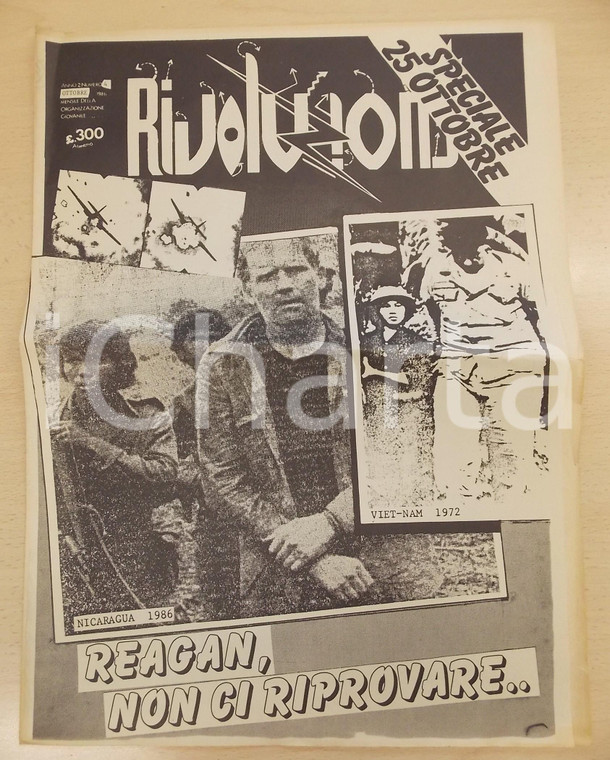 1986 RIVOLUZIONE Nicaragua: Reagan, non ci riprovare - Mensile anno 2 n° 4