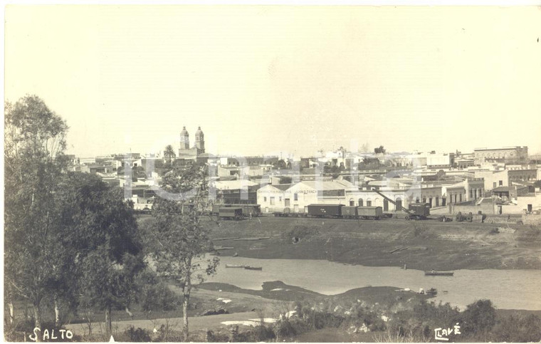 1920 ca SALTO (URUGUAY) Veduta panoramica - Real VINTAGE photo CLAVÉ