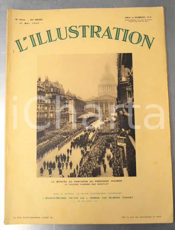 1932 L'ILLUSTRATION Obsèques Paul DOUMER - Le président Albert LEBRUN