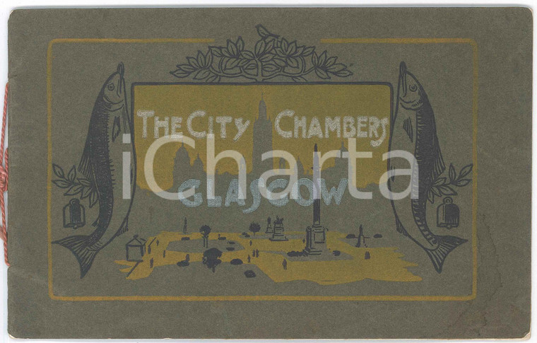 1910 ca GLASGOW The City Chambers - Album ILLUSTRATO b/n 22 pp.