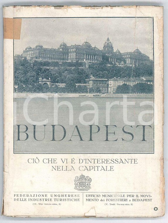 1927 AA.VV. BUDAPEST - Ciò che vi è d'interessante *Guida ILLUSTRATA DANNEGGIATA