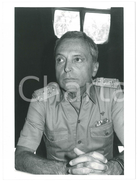 1990 ca ESERCITO ITALIANO Generale Luigi POLI Ritratto - Foto 18x24 cm (1)