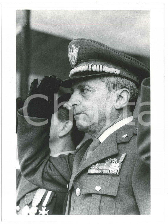 1990 ca ESERCITO ITALIANO Generale Luigi POLI Ritratto - Foto 18x24 cm (4)