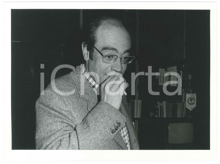 1985 ca MILANO Giorgio SANTERINI Ritratto del giornalista - Foto 24x18 cm