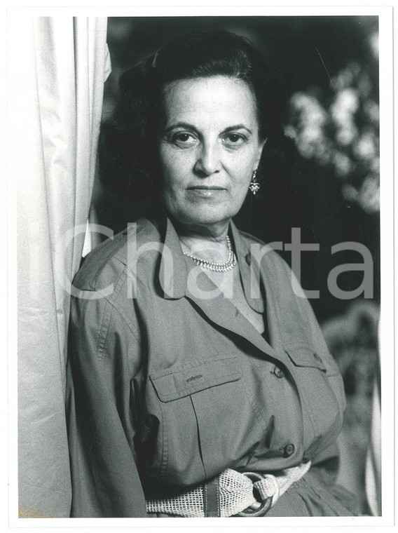 1985 ca ITALIA - COSTUME Gina LAGORIO Ritratto della scrittrice - Foto 18x24 (2)