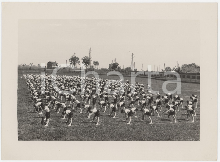 1940 ca ITALIA - Balilla - Esercizi ginnici in campagna (1) Foto 23x17 cm