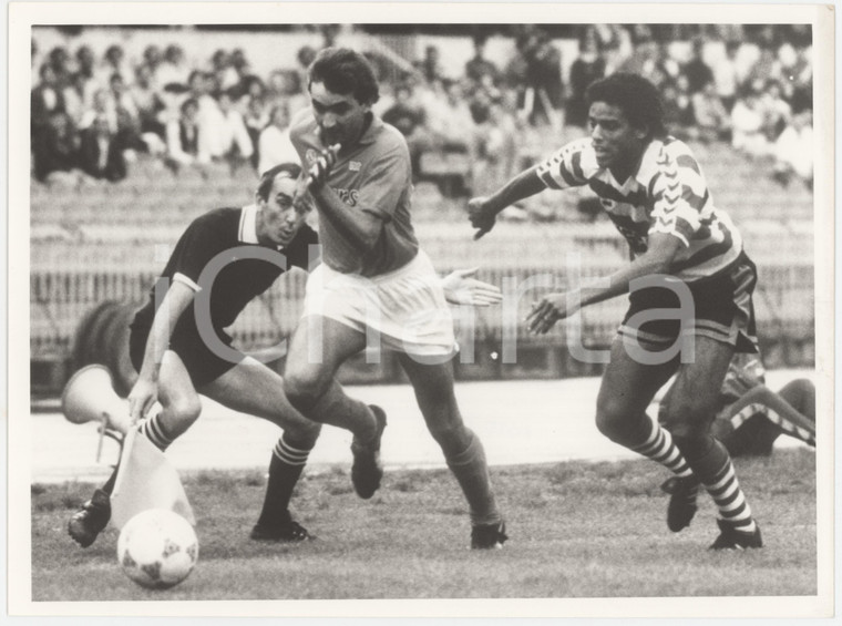 1989 COPPA UEFA Napoli vs. Sporting Lisbona - Massimo MAURO Foto 24x18 cm