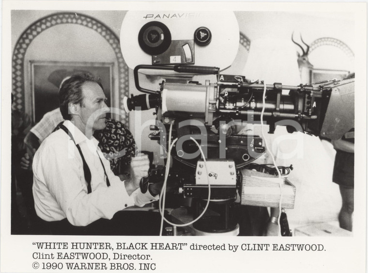 1990 CINEMA "White Hunter, Black Heart" Clint EASTWOOD backstage - Foto 24x18 cm