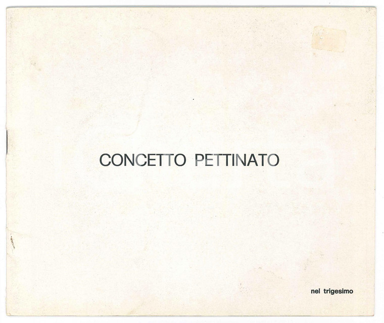 1975 ESTE In memoria di Concetto PETTINATO nel trigesimo - Pubblicazione 20x17