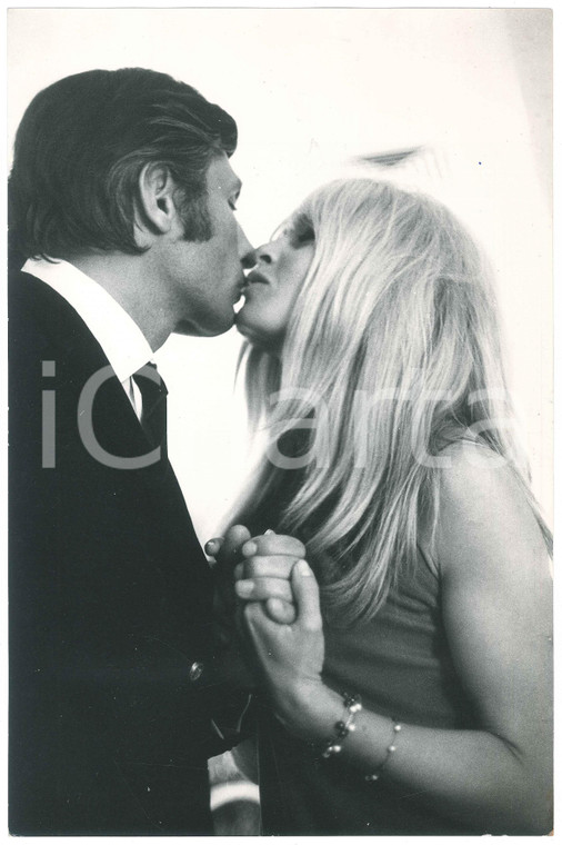 1966 COSTUME Brigitte BARDOT con il marito Gunter SACHS *Foto 20x30 cm