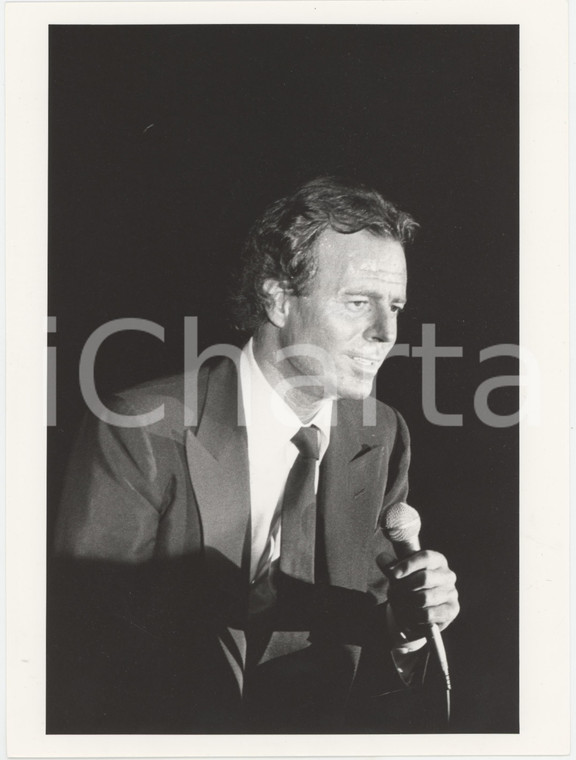 1990 ca MUSICA Julio IGLESIAS Ritratto cantante - Foto 17x24 cm (3)