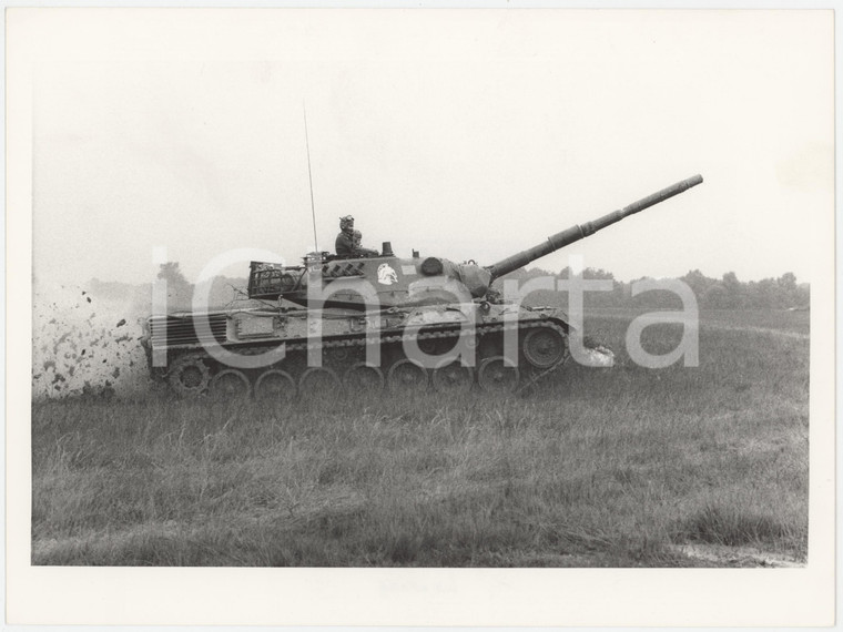 1985 ca ESERCITO ITALIANO - GRANDI MANOVRE Carro armato Leopard - Foto 28x14 cm