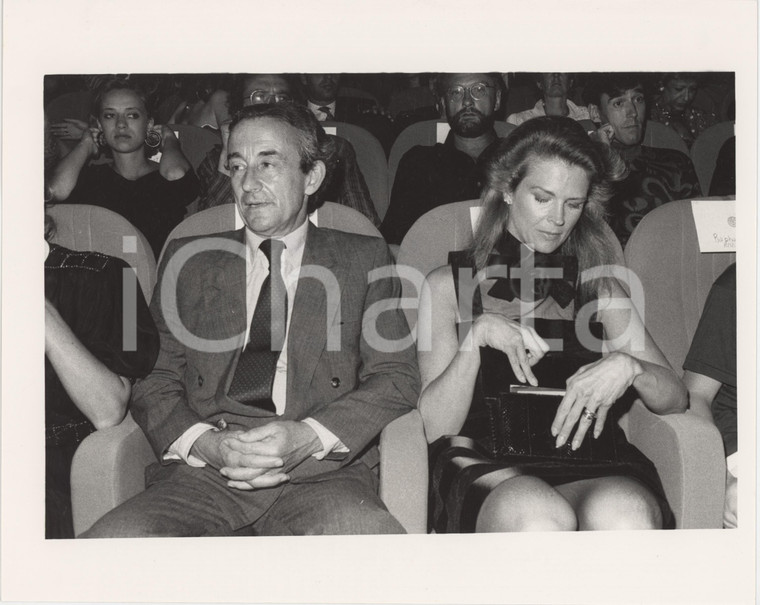 1990 ca CINEMA Candice BERGEN Louis MALLE durante proiezione - Foto 25x20 cm