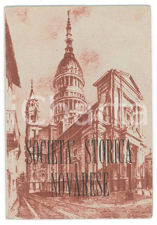 1955 NOVARA Società Storica Novarese - Tessera di Antonio Alessandro MOSSOTTI