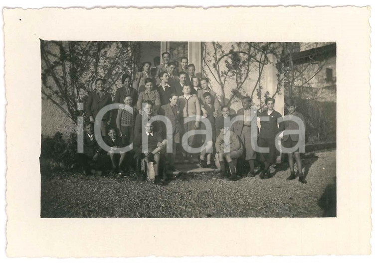 1935 TRIESTE Doposcuola per alunni classi medie - Foto di gruppo 14x9 cm