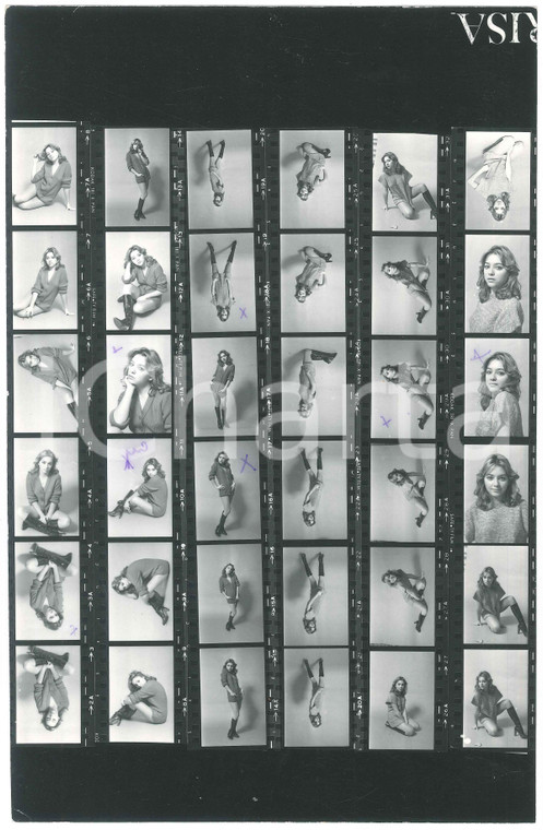 1980 ca ITALIA - MUSICA Elisabetta VIRGILI Foto con 36 provini 20x31 cm