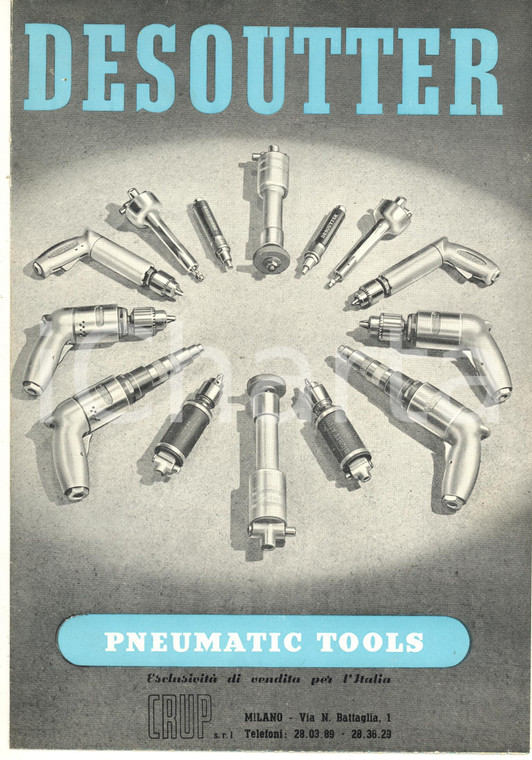 1950 LONDON - DESOUTTER Bros - Pneumatic tools *ILLUSTRATED brochure