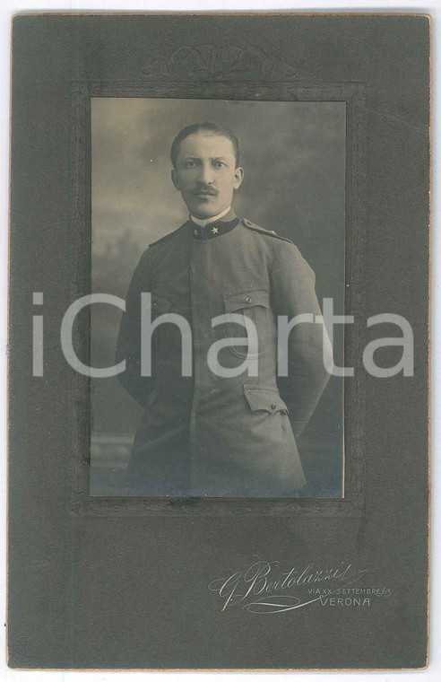 1910 ca REGIO ESERCITO - VERONA - Ritratto di ufficiale *Foto G. BERTOLAZZI