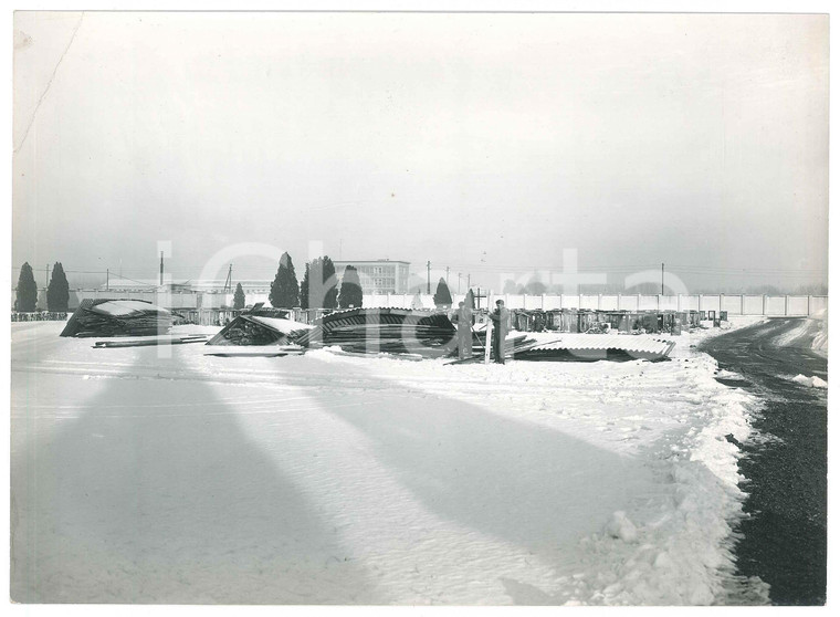 1966 PAVIA Cimitero Maggiore - Lavori di ampliamento tra la neve (2) Foto