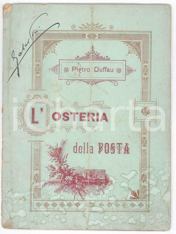 1900 OPERA - MALTA - Pietro DUFFAU L'Osteria della Posta - Libretto