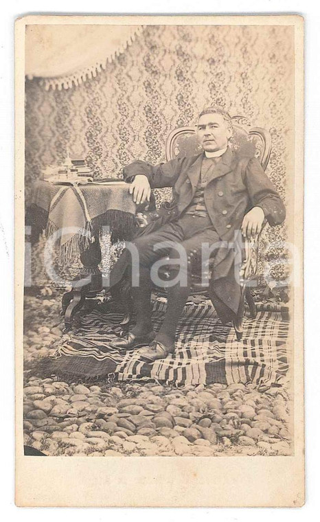 1865 ca ACQUI TERME Don Giovanni Battista PERTUSATI - Foto CERVETTI CDV